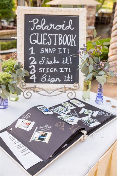 Top 20 Polaroid Wedding Guest Books Roses Rings