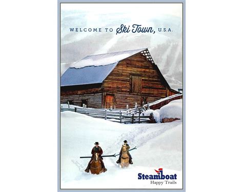 Steamboat Springs Colorado Happy Trails Snow Barn Ski Winter Sports