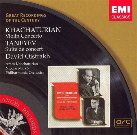 Khachaturian Violin Concerto Taneyev Suite De Concert David