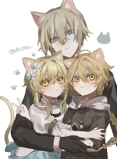 Lumine Aether And Dainsleif Genshin Impact Drawn By Eruto Danbooru