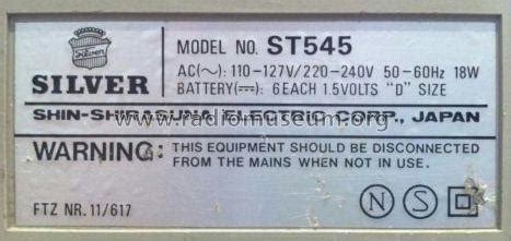 ST545 Radio Silver Brand - Shin-Shirasuna Electric Corp;, build ...