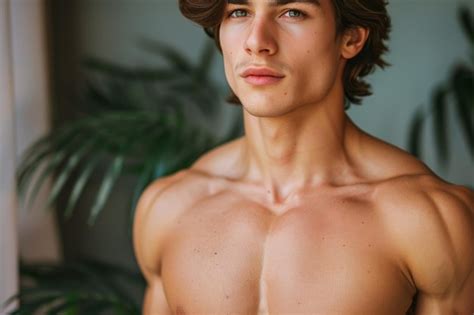 Premium Photo A Man With A Naked Torso And Large Muscles Athletic Sport Body Enormous Strength