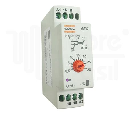 Rele Temporizador 30seg 110 220v 24vca cc Coel Aeg Ufs Frete grátis