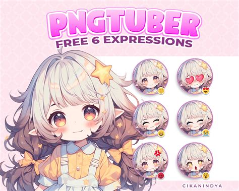 Pngtuber Little Sweety Girl Elf PNG Tuber Characters for Streaming