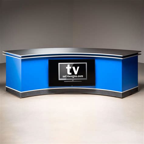 Extra Large Curve Desk Broadcast Furniture