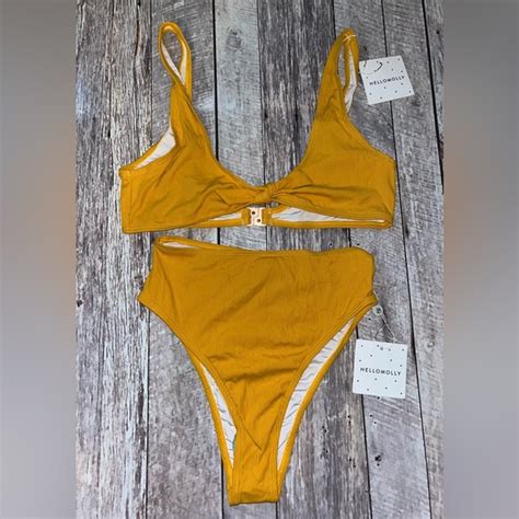 Hello Molly Swim Nwt Hello Molly Bikini Set Ml Poshmark