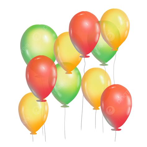 Colored Holiday Balloon Png Vector Psd And Clipart With Transparent