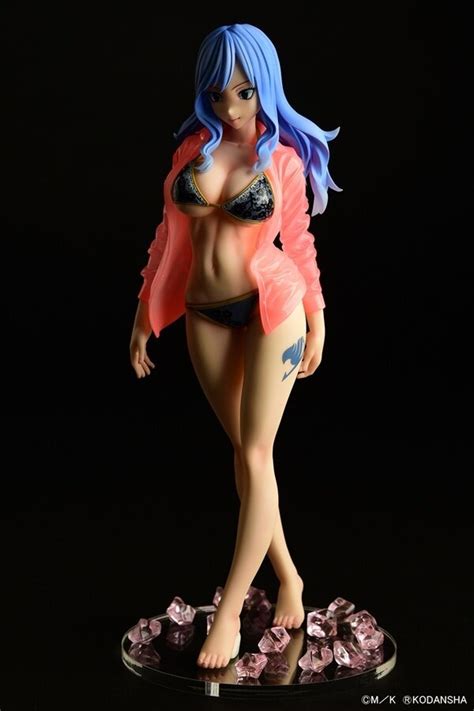 Fairy Tail Juvia Lockser Gravure Style Black Bikini See Through Shirt SP Scale Figure