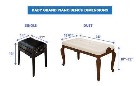 Piano Bench Dimensions – Designing Idea in 2022 | Piano bench, Baby ...