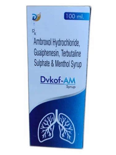 100ml Ambroxol Hydrochloride Guaiphenesin Terbutaline Sulphate And