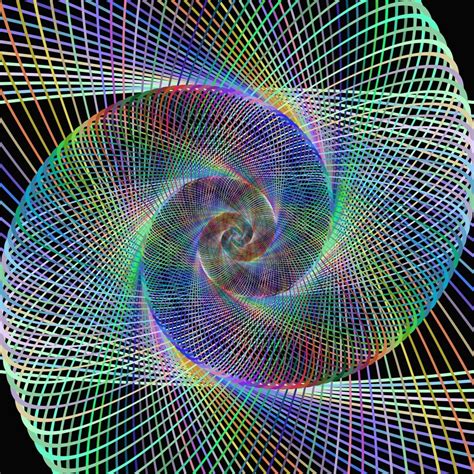 Computer Graphics In The Form Of A Spiral Free Image Download