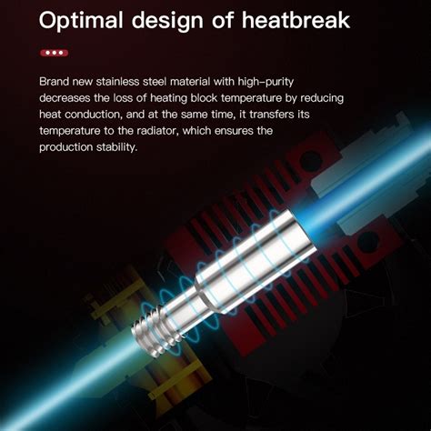 Creality V W Extruder Nozzle Hot End Kit With Temperature Thermistor Heating Tube For