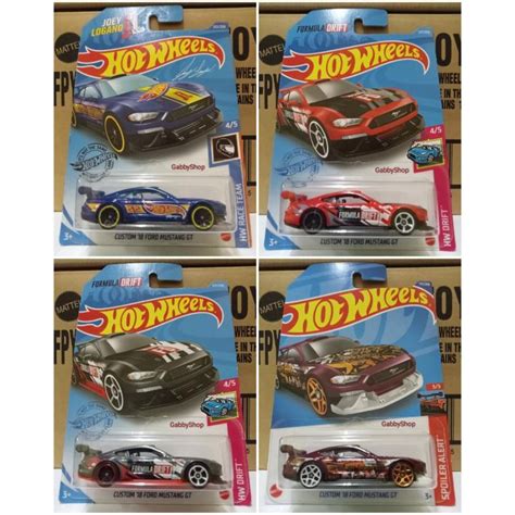 Hot Wheels Custom Ford Mustang Gt Shopee Malaysia