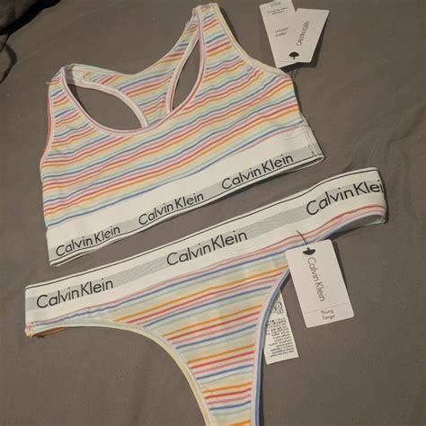 Calvin Klein Intimates Sleepwear Pride Calvin Klein Modern Bralette Bikini Set Poshmark