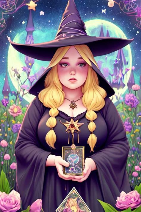 Beautiful Plus Size Witch With Long Blonde Hair Lar OpenArt