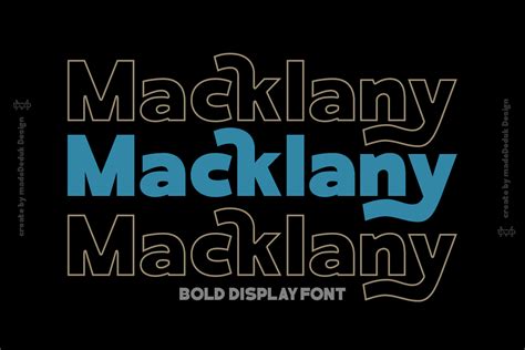 Macklany Font Madededuk Fontspace