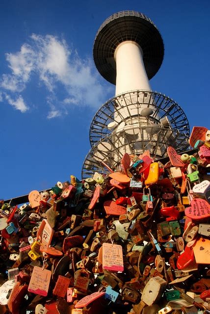 Locks of Love under N Seoul Tower, Seoul, South Korea | Namsan tower ...