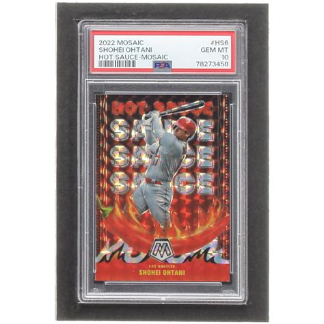 Shohei Ohtani 2022 Panini Mosaic Hot Sauce Mosaic 6 PSA 10 Pristine Auction