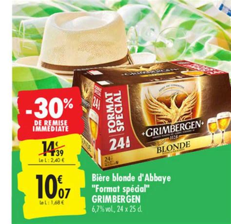 Promo Bi Re Blonde D Abbaye Format Special Grimbergen X Cl Chez Carrefour Icatalogue Fr