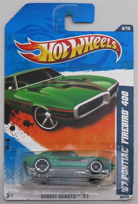 駿河屋 買取 PONTIAC FIREBIRD グリーン Hot Wheels STREET BEASTS V ホットウィール