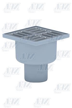 Трап вертикальный нерегулируемый, с выпуском 50 мм, решетка из ...