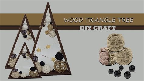 How To Make A Wood Triangle Tree Craft Diy For Christmas Decor Youtube