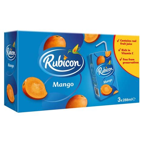 Rubicon Mango Exotic Drink 3 X 288ml From Ocado