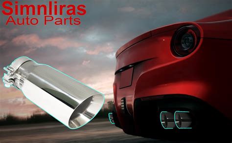 Amazon Simnliras Exhaust Tip Inch Inlet To Inch Outlet Inch