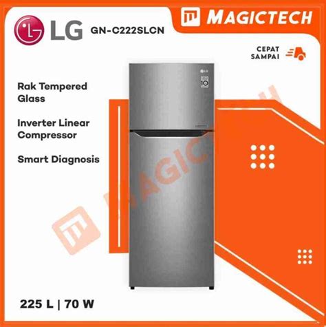 Jual Kulkas Lg 2 Pintu Gn C222slcn Inverter Linear Compressor 225l Di