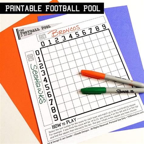 Printable Football Pools