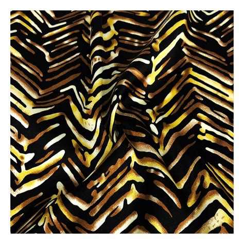 Brown Silky Animal Print Fabric By The Metre Hobbycraft