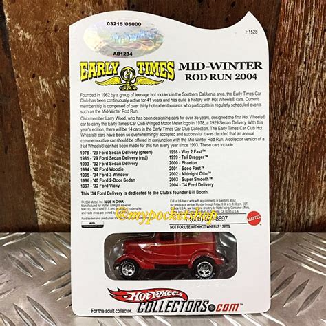 Hot Wheels 34 Ford Delivery Hobbies And Toys Toys And Games On Carousell