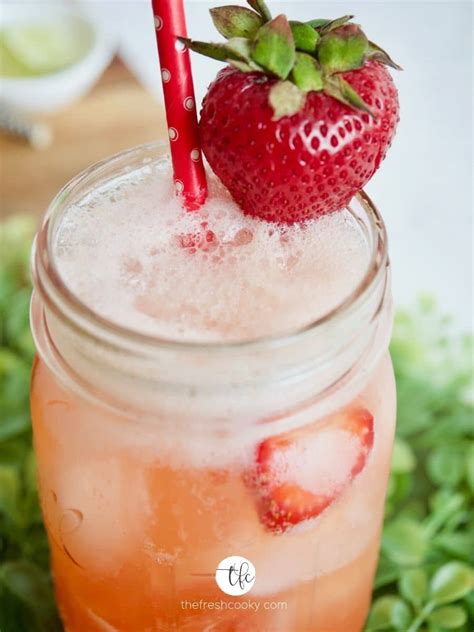 Easy Strawberry Refresher Mocktail The Fresh Cooky