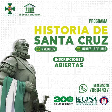 Inscripciones Abiertas Para El Programa Historia De Santa Cruz En La