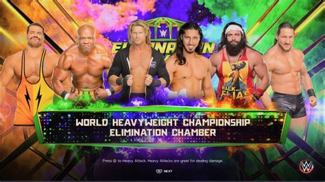 Wwe 2k23 Elimination Chamber Dolph Ziggler V Elias V Ali V Shelton