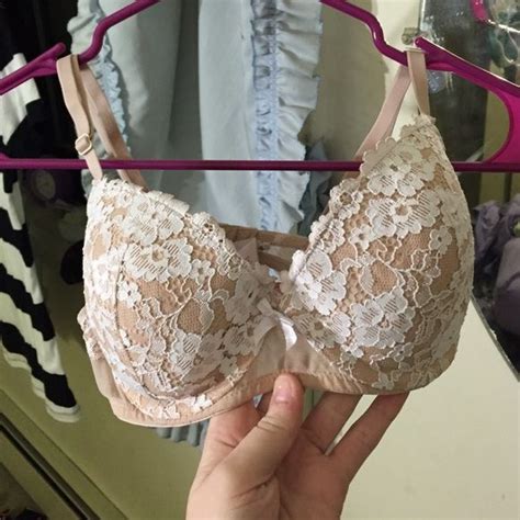 Elegant Nude Lace Balconette Bra