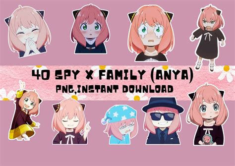 spy  family stickers anya cute stickers anime stickers anya etsy