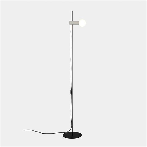 LEDS C4 Nude Single Floor Lamp E27 Grey Black Lights Ie