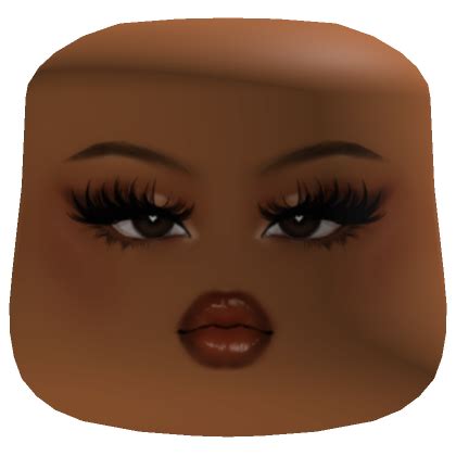 Bad N Boujee Makeup Cheeks Head Brown Skin Tone Roblox