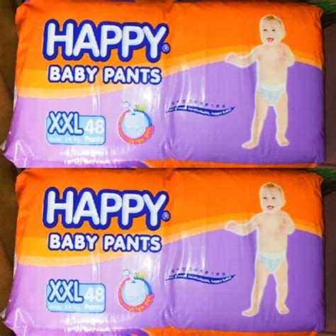 Happy Baby Diaper Pants Xxl Double Extra Large 48s X 2 Pack 96 Pcs