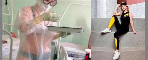 Fotos Ella Es La Bella Enfermera Rusa Sancionada Por Trabajar En Bikini Ahora Es Figura De