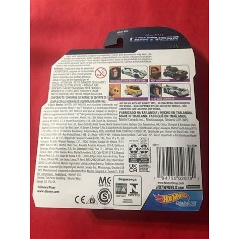 Disney Pixar Mattel Hot Wheels Vehicle Lightyear Character Cars