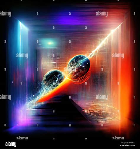 Spacetime and the space-time continuum, illustration Stock Photo - Alamy