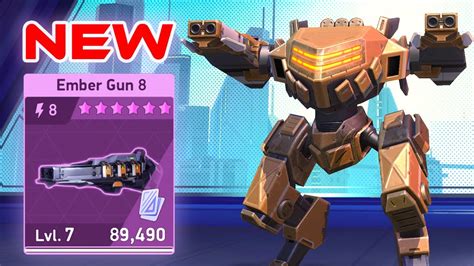 New Ember Gun Shadow S Secret Weapon Mech Arena Gameplay Youtube