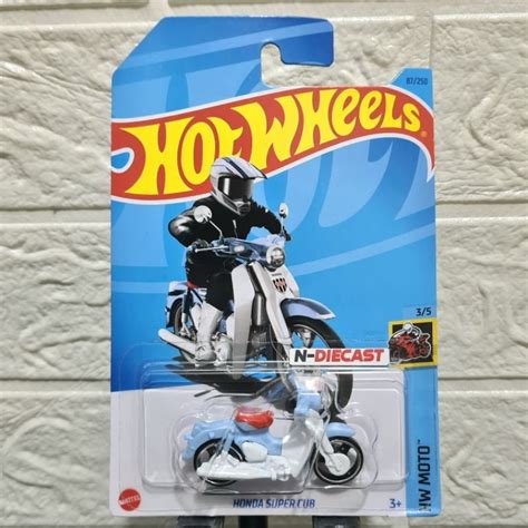 Jual Hot Wheels Honda Super Cub Biru Shopee Indonesia