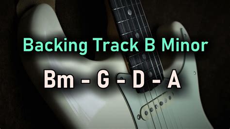 Pop Rock Backing Track B Minor Bm G D A 100 Bpm Guitar Backing