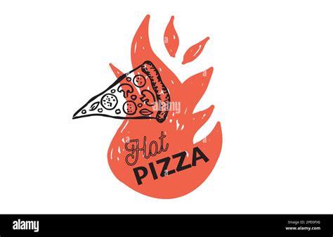 Tasty Italian Pizza On Hot Stock Vector Images Alamy