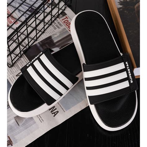 Mua Dép Quai Ngang Super Star Đen Hot Trend giá rẻ nhất TecKi Vn