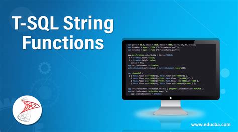 T Sql String Functions 15 Different String Function In T Sql