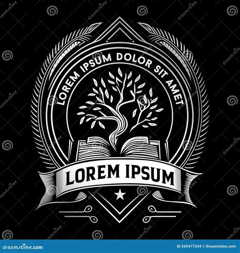 Luxury book tree logo stock vector. Illustration of natural - 269477334